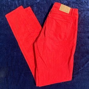 Madewell Skinny Skinny Red Jeans